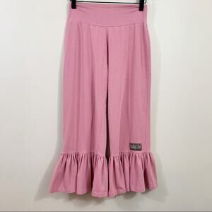 Matilda Jane Shaved Ice Big Ruffles Mauve Cropped Pants
